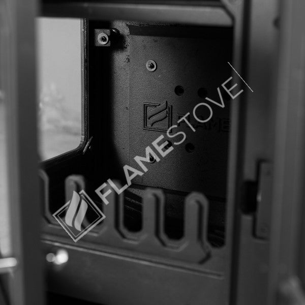 Troy Yatay Kuzineli Çift Fırınlı Döküm Soba | Yüksek Verimli Odun Kömür Sobası