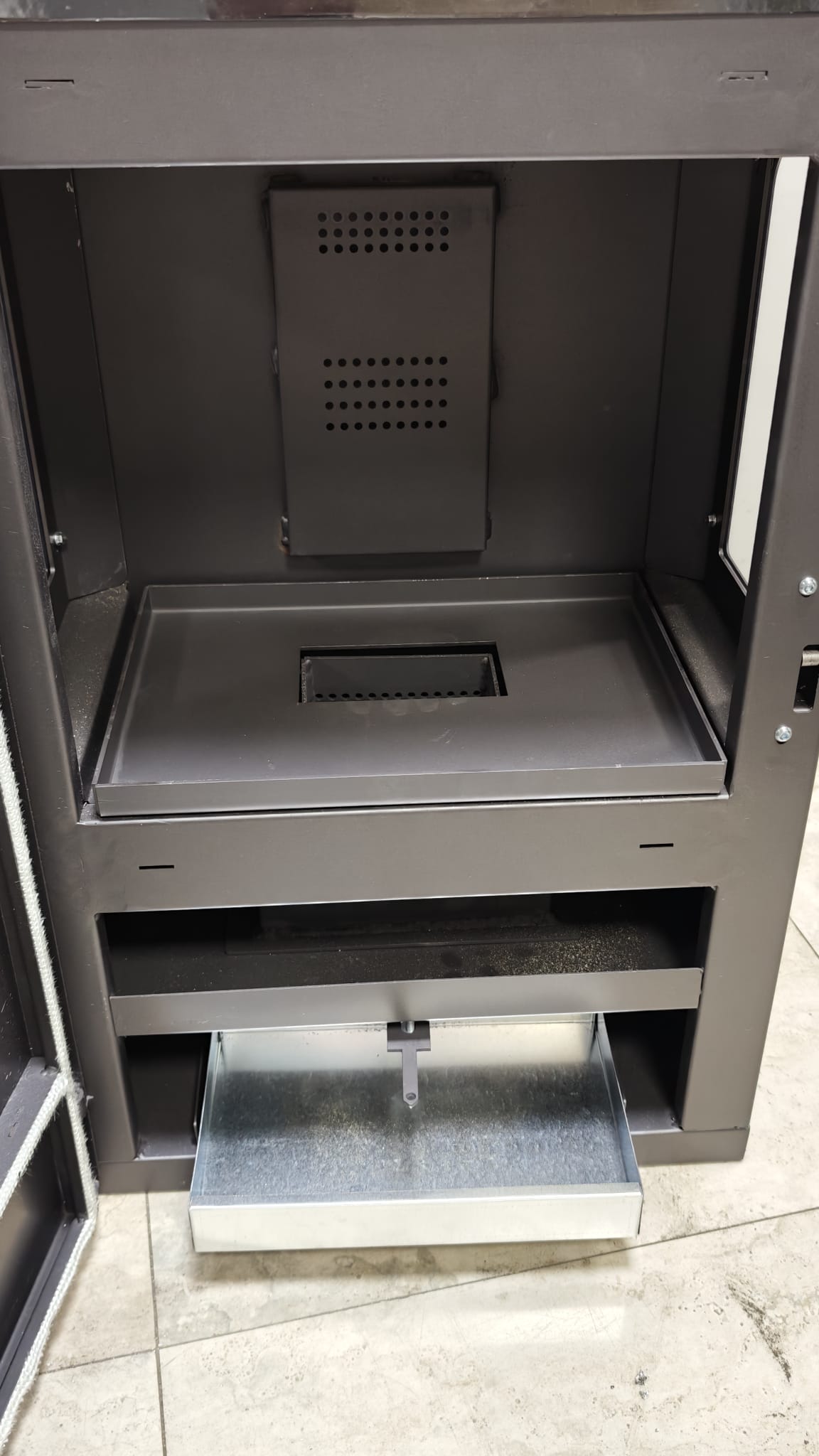 FS-294 Hybrid Lüx Gurme Çelik Soba | 3 Camlı | 2 Kat Fırın | Pelet ve Odun Yakıtlı