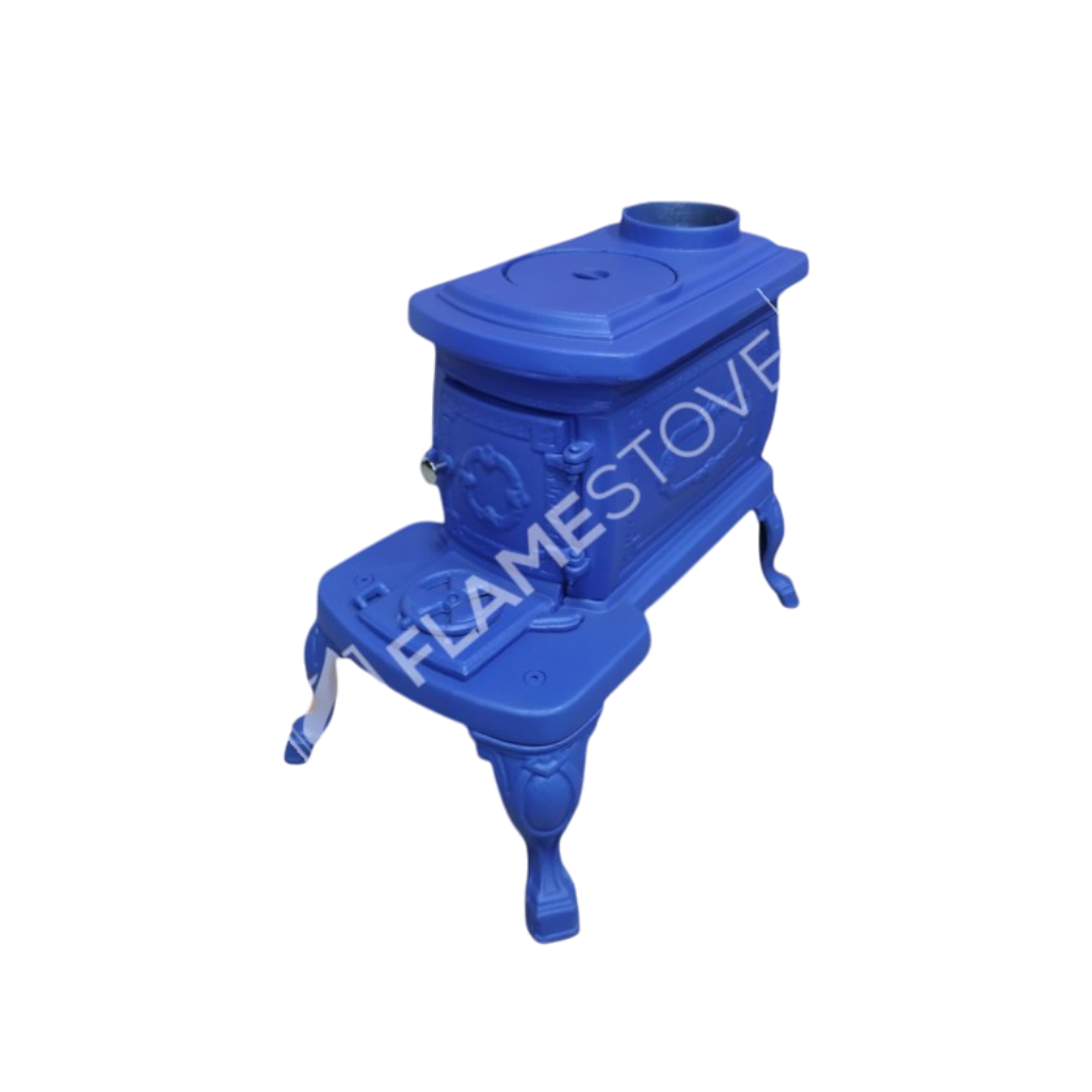 FS-059M Flame Stove Nostalji Fransız Pik Döküm Soba: Odun Kömür Yakıtlı, 25m² Isıtma